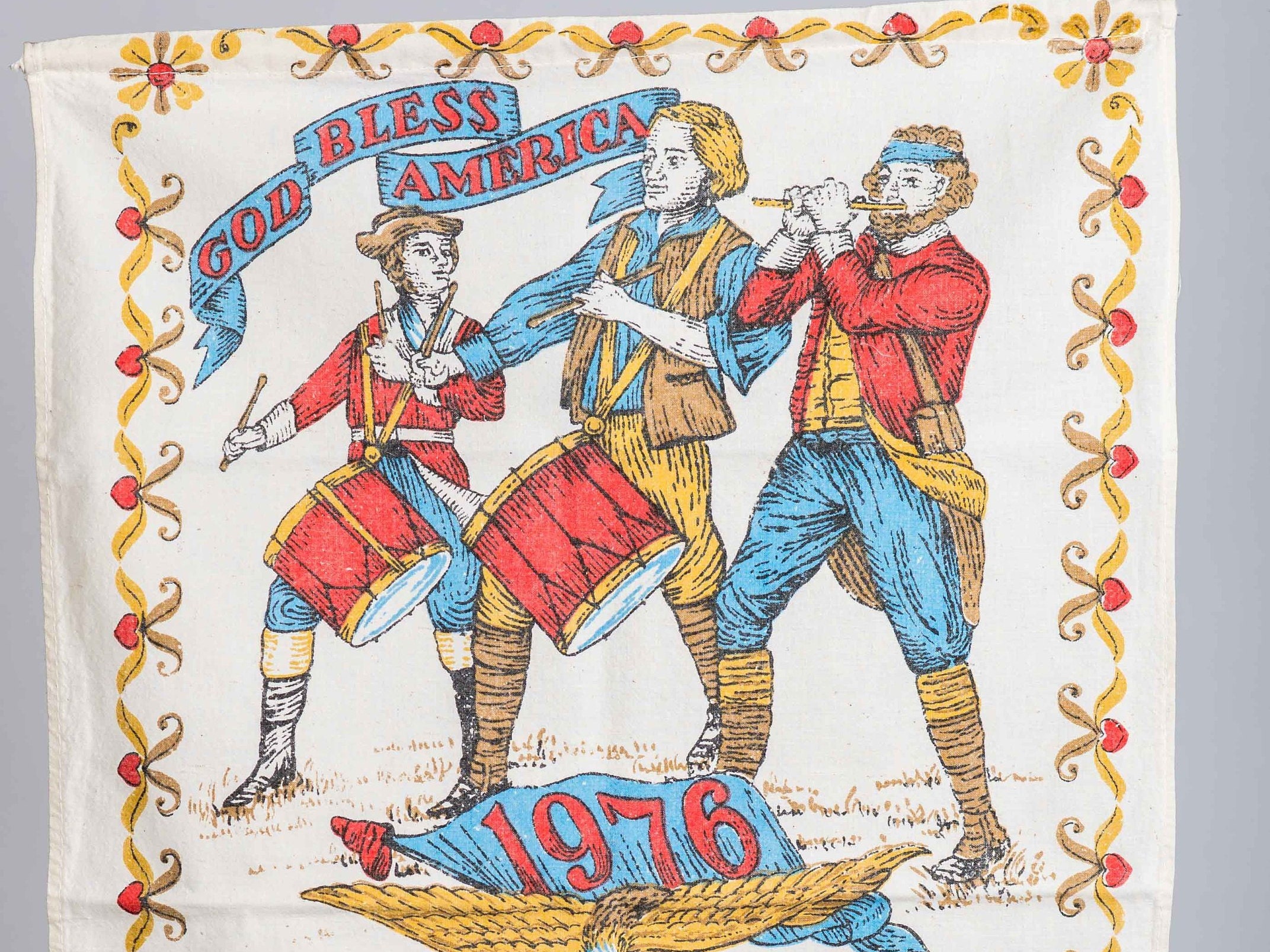 Patriotic Drum and Fife 1976 Linen Calendar Etsy