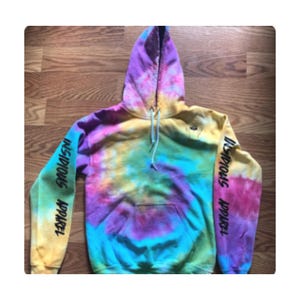 Spiral Rainbow Pullover Hoodie - Tie dye hoodie