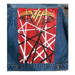 Custom hand painted denim jacket, jean jacket