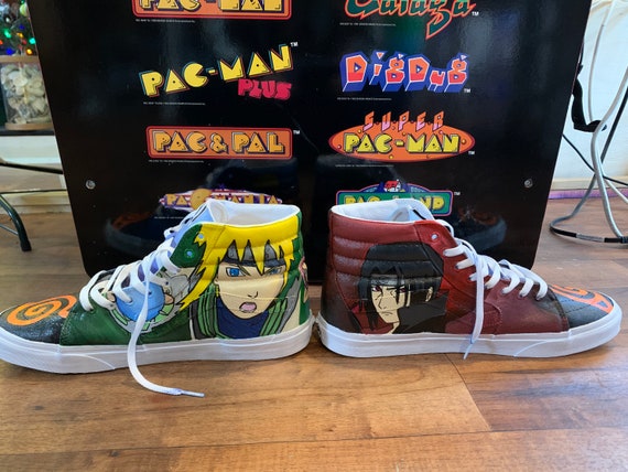 Custom Hand Painted Skate Hi Vans, High Tops