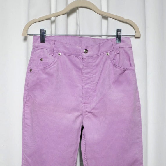 1980s Vintage Levi’s Corduroy Pants Lavender Wome… - image 2