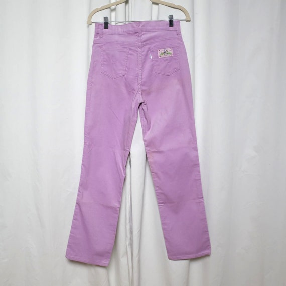 1980s Vintage Levi’s Corduroy Pants Lavender Wome… - image 6