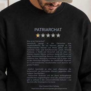 Patriarchat Sweatshirt, Feministisches Statement Shirt, Feminismus Pullover, Feminist Crewneck, Feminist Gift, Social Justice