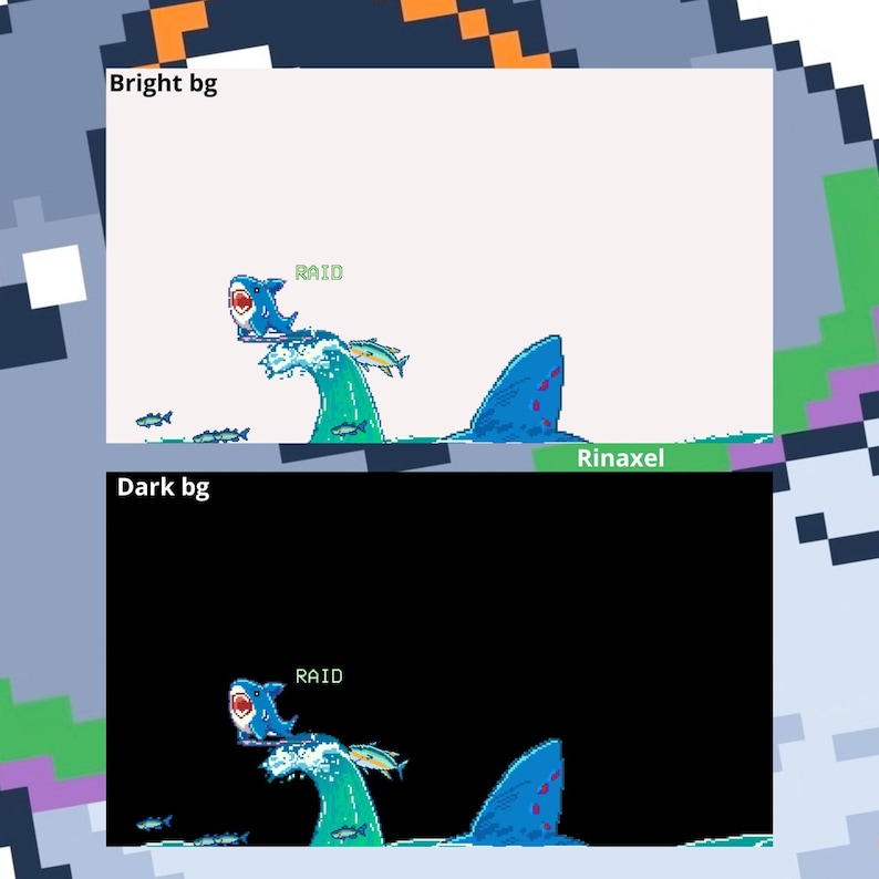 Animated Pixel Fish Raid Alert for Twitch Streams (digital Download) - Etsy