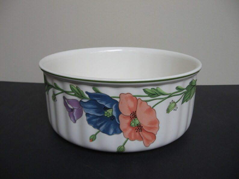 Vtg VILLEROY /& BOCH Germany AMAPOLA Vilbofour Vegetable Casserole Bowl 8 34