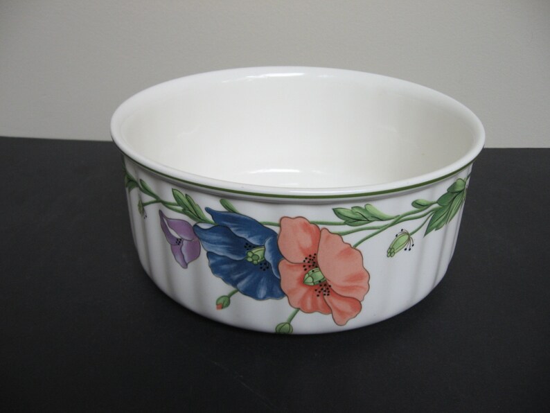 Vtg VILLEROY /& BOCH Germany AMAPOLA Vilbofour Vegetable Casserole Bowl 8 34