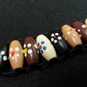 Painted Wood Bead Abacus Golf Stroke Counter, Knitting Row Counter, Lap Counter, Ranger Beads, Water Tracker, Prayer Beads, Free shipping US