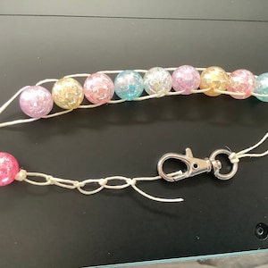 Pastel Glass Bead Abacus Golf Stroke Counter, Knitting Row Counter, Lap Counter, Ranger Beads, Water Tracker, Prayer Beads