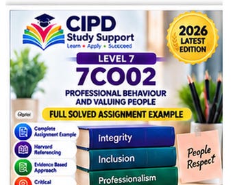 CIPD Niveau 7 7CO02 Opgelost voorbeeld van een opdracht 2026