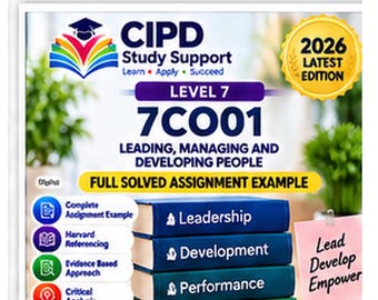 CIPD Niveau 7 7CO01 Opgeloste Opdracht Voorbeeld 2026 | 4 Modelantwoorden & Referenties
