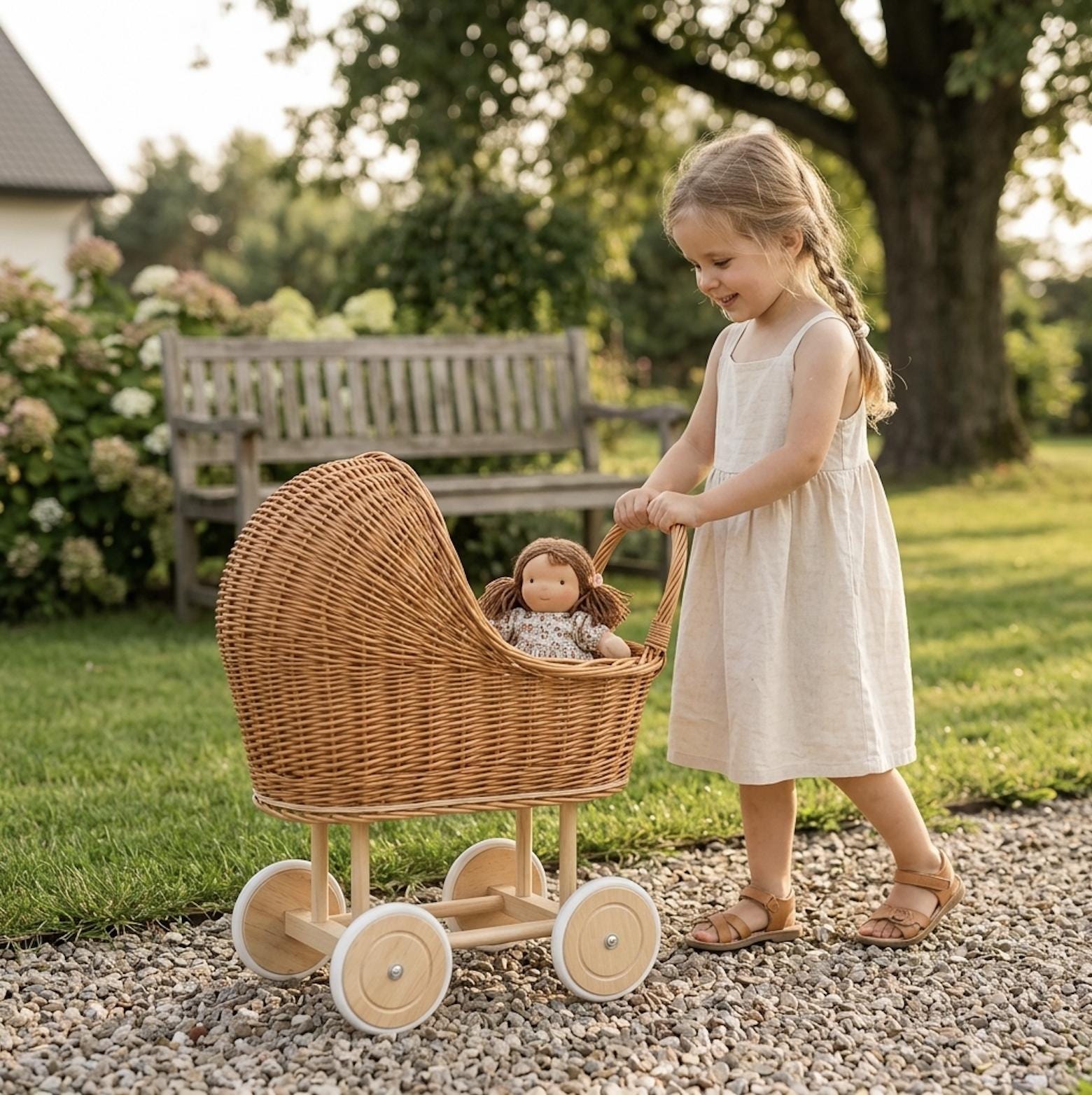 Rattan doll bed - Etsy 日本