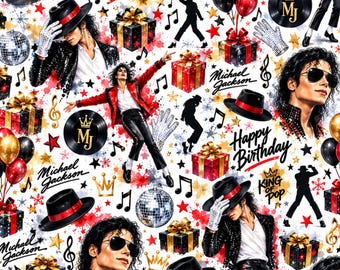 Michael Jackson Gift Wrap - Jacko Wrapping Paper - MJ Design - Michael Jackson Birthday Wrapping paper - Christmas