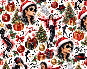 Michael Jackson Christmas Gift Wrap - Jacko Wrapping Paper - MJ Design - Michael Jackson Xmas Wrapping paper - Christmas
