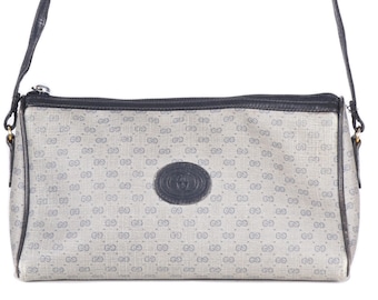 GUCCI 80's MONOGRAM GG Web Triangle Crossbody Bag