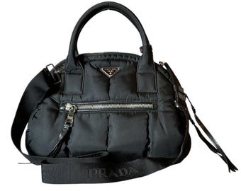 Vintage PRADA Vitello Drive Spring Summer 2000 Ivory & Black