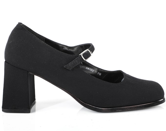 Vintage 90s STEVE MADDEN Mary Jane Mary Lou Fabric Block - Etsy