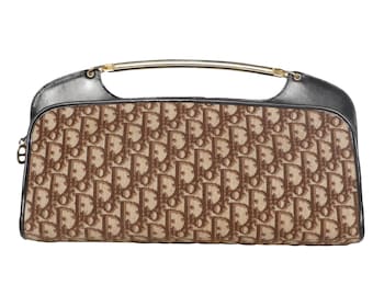Pochette vintage des années 1970 à monogramme Christian Dior