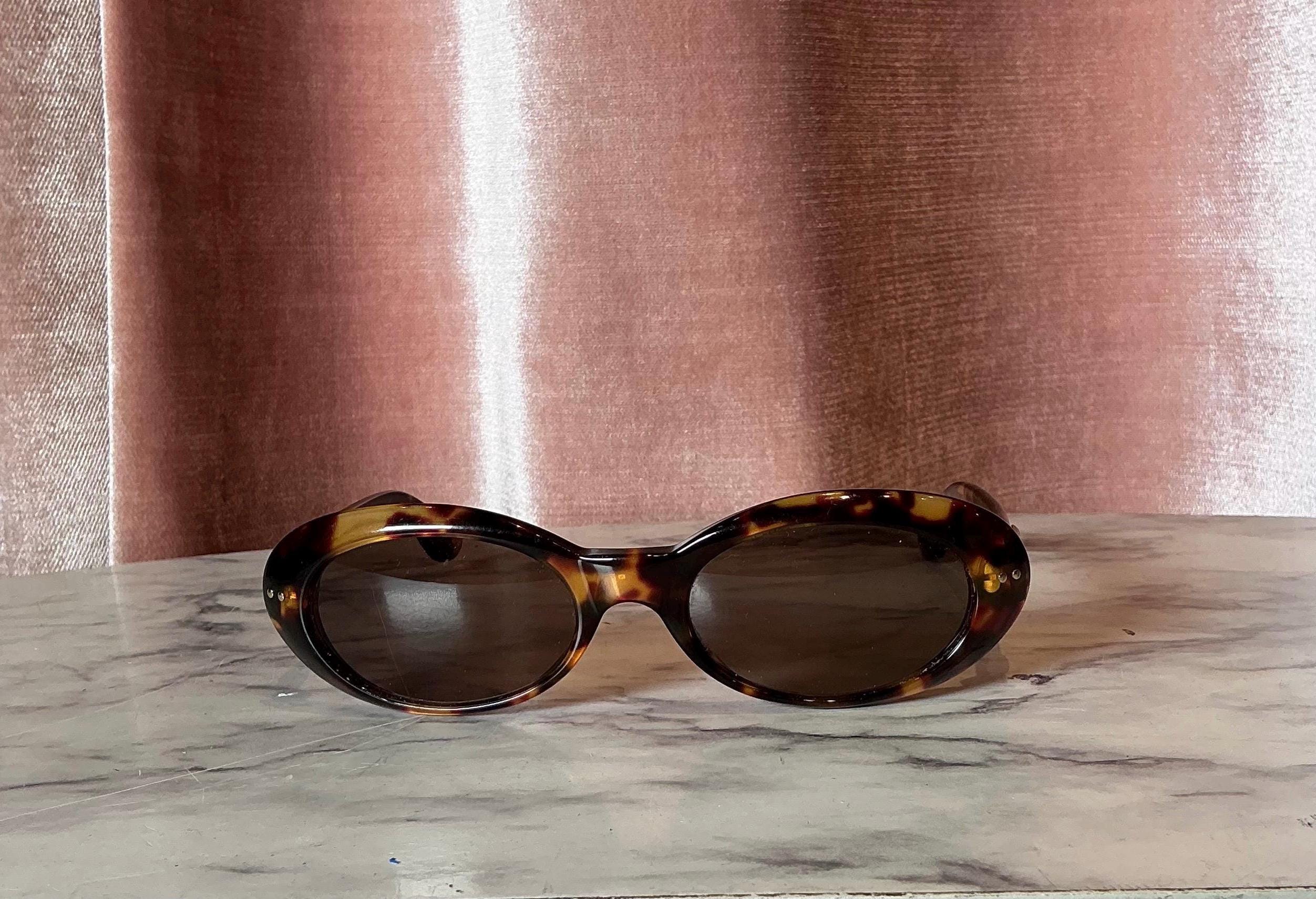 Vintage 90s Gucci GG Authentic Tortoise Shell Oval Sunglasses - Etsy