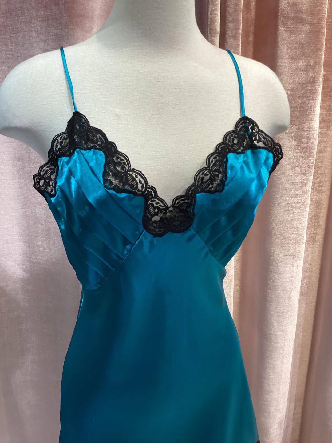 navy blue dress for baby girl 90s Vintage Victorias Secret Gold Label Purple Mini Slip Dress main image 0
