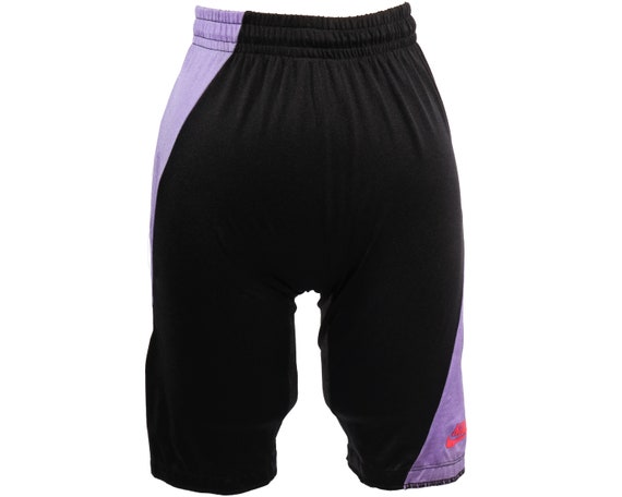 Vtg 90s NIKE Black ATHLETIC Adjustable Biker Short