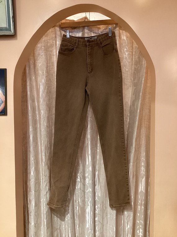 80s brown Gloria Vanderbilt mom jeans - image 1