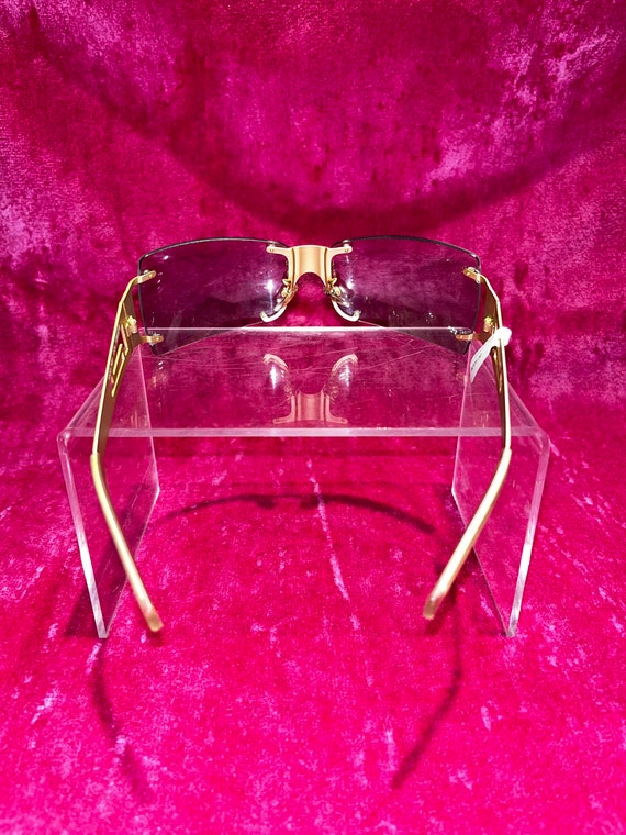 Fabulous Vintage Y2K Versace parfum gold clutch bag GM143 main image 1