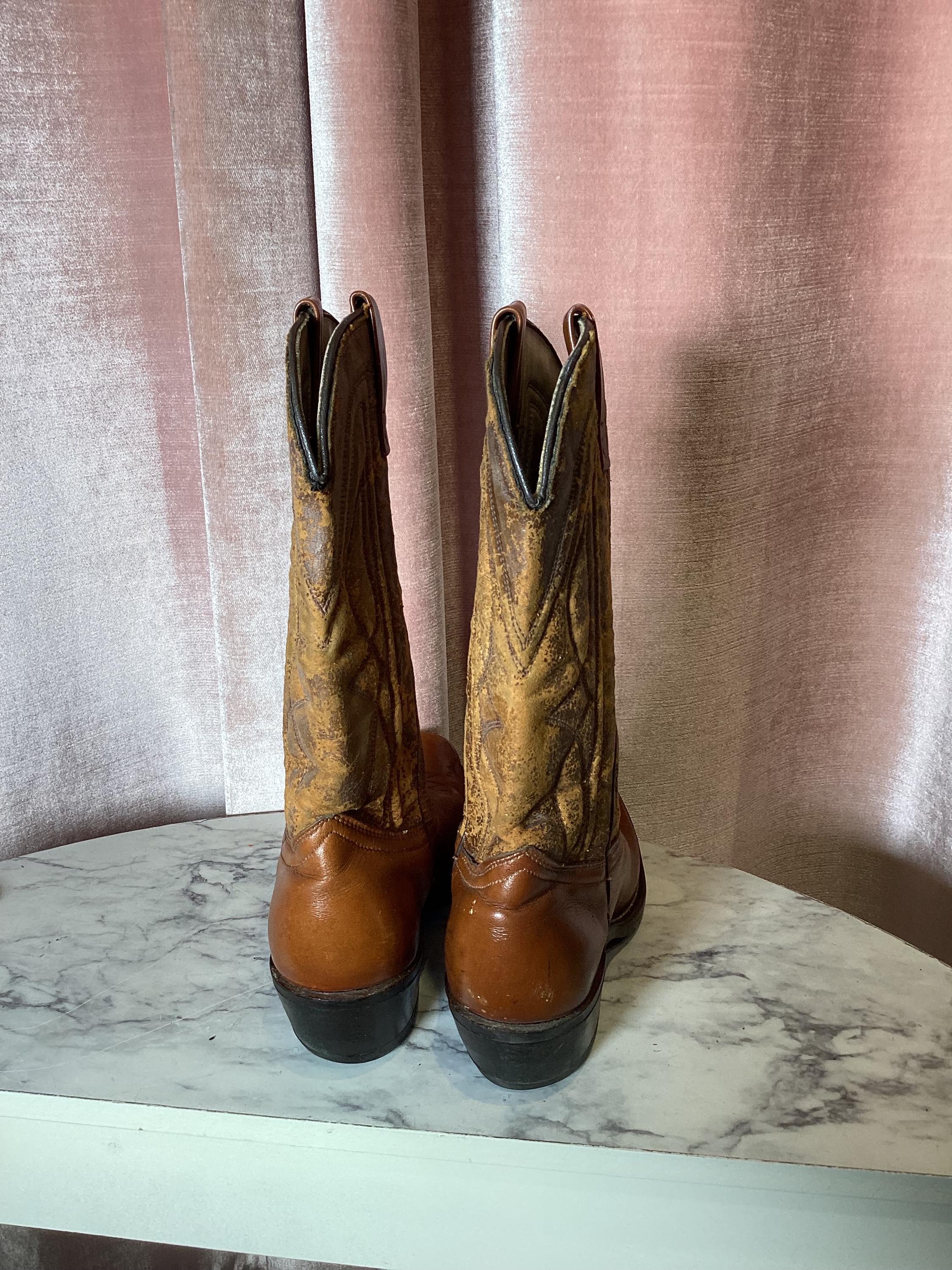 Vintage 1990's Handcrafted Riding Leather Tan Handcrafted Durable