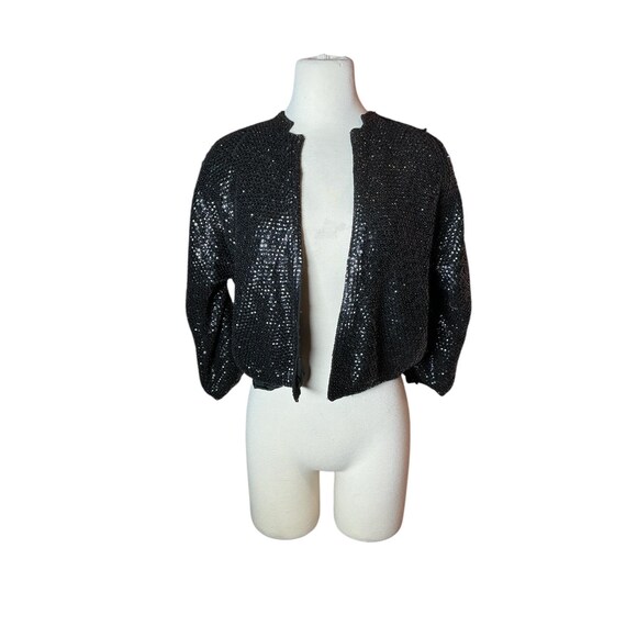 Vintage 60s Fashions by Toni Sequin Beaded Cardigan