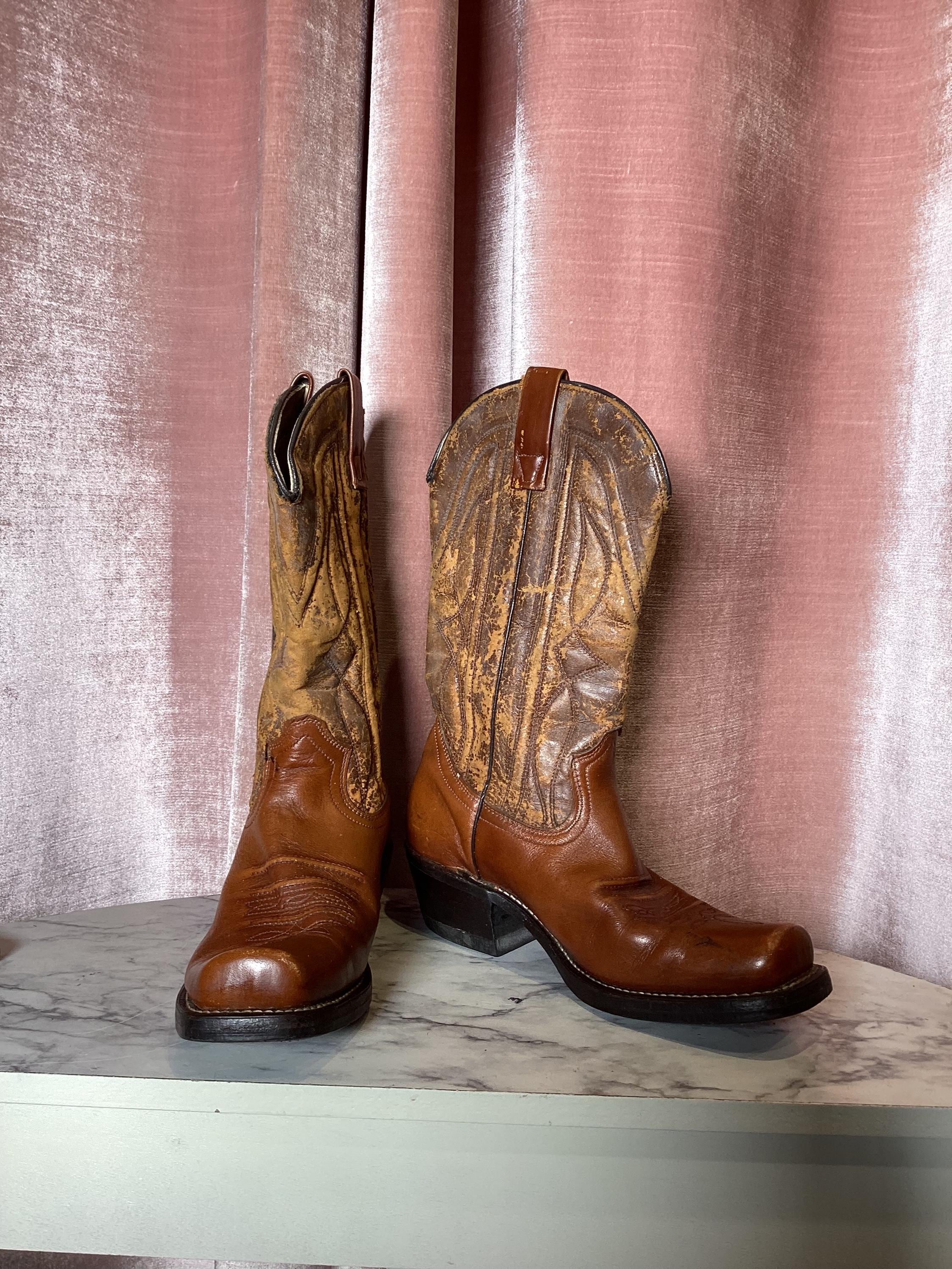 Vintage 1990's Handcrafted Riding Leather Tan Handcrafted Durable
