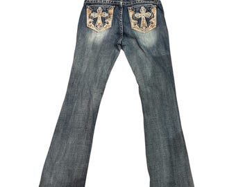 Vintage Y2K Low rise Flare Jeans Grace in LA