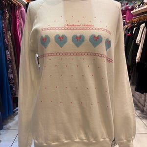 Vintage Heart and Bow Crewneck Sweater