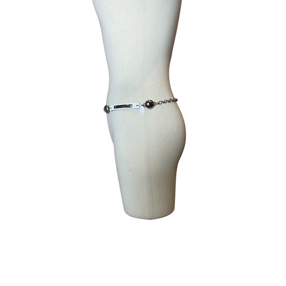 Vintage Y2K Circle & Rectangular Chain Belt - image 2