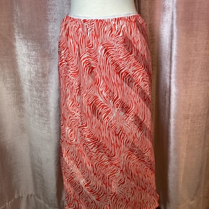 Vintage Y2k Zebra Print Midi Skirt