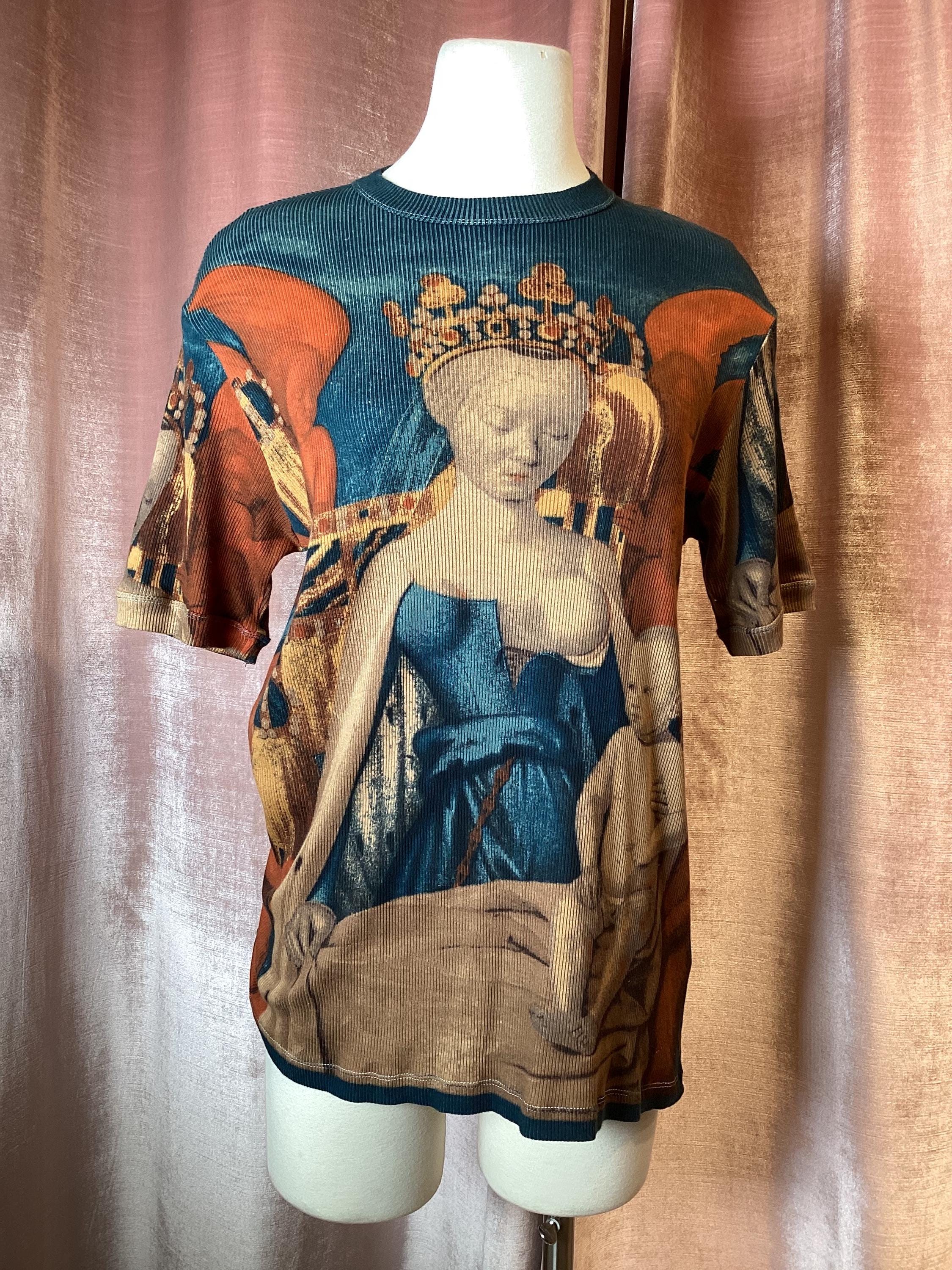 Vintage 1999s Jean Paul Gaultier Madonna Cotton Ribbed T Shirt