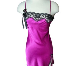 strapless open back dress Victoria's Secret Satin & Lace Maxi Slip – Calico main image 0