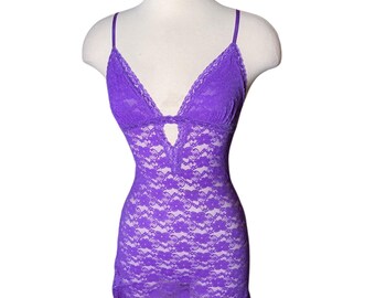 Victorias Secret Angels Purple Ribbon Slip Dress - Etsy
