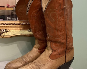 Vintage Brown Cowboy Boots