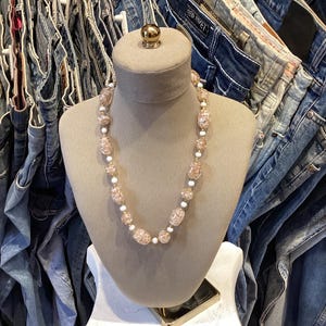 Vintage 1950s ball chain choker necklace
