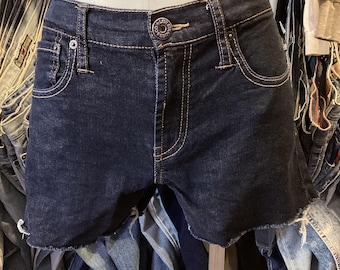 Vintage Upcycled Dark Wash Levi Cut-off Shorts