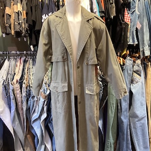 Vintage 80’s Together Cotton Trench Coat Duster Jacket
