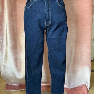 Vintage 80s/90s Bill Blass Jeans High Waist Dark Wash Denim Classic Mom Blue Jeans Medium 28 29