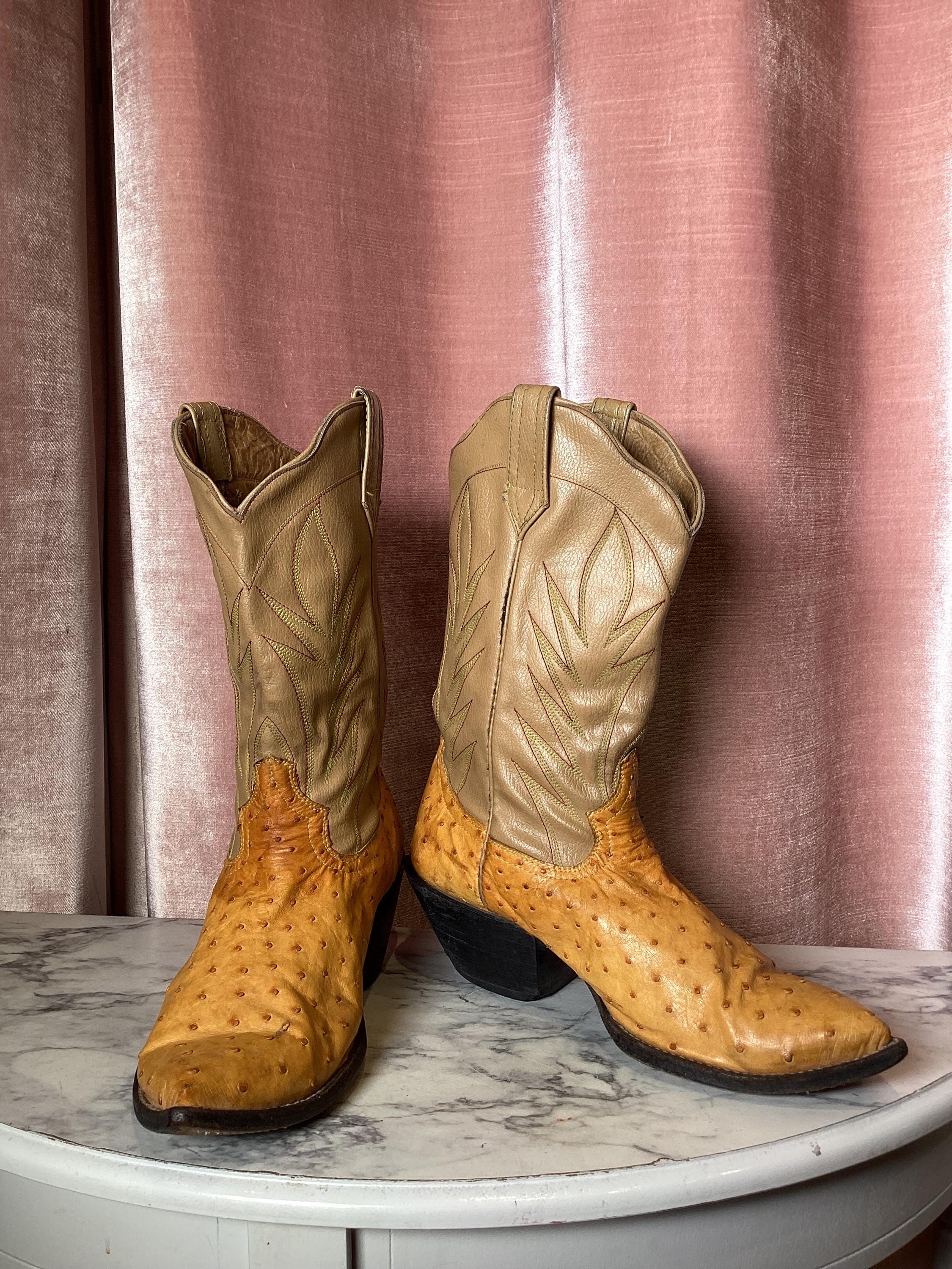 BOTTES DE COWBOY VINTAGE TONY LAMA 8540 HOMMES 10 D