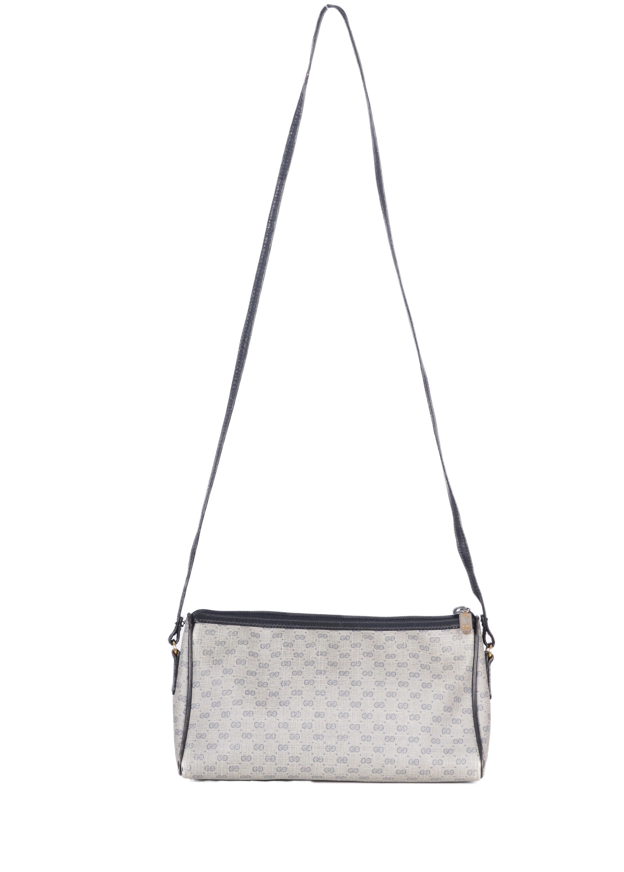 Gucci 80 s Monogram GG Web Triangle Crossbody Bag