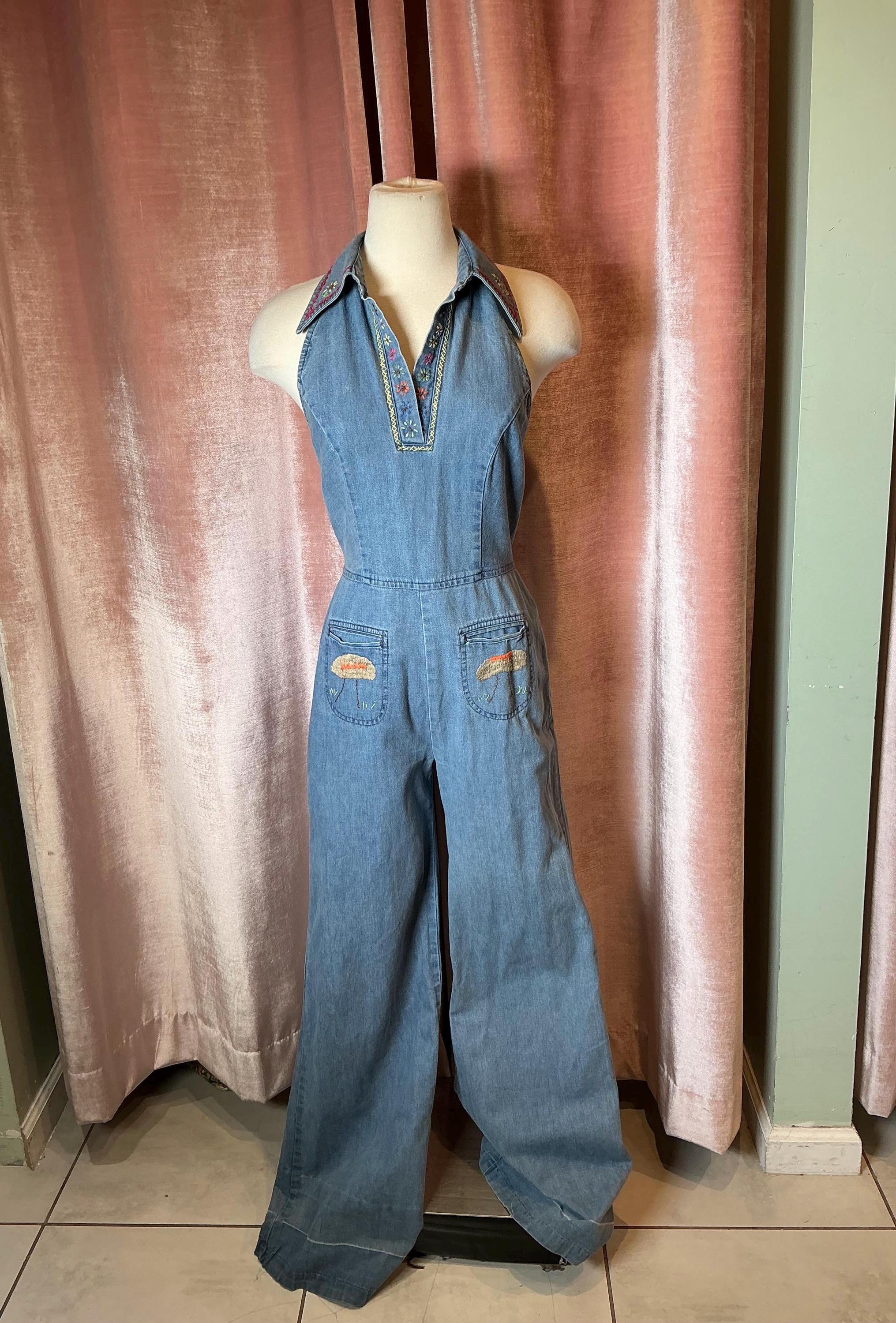 70s denim jumpsuit - Etsy 日本