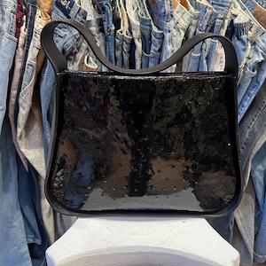 Vintage 1990s Ostritch Shoulder Bag