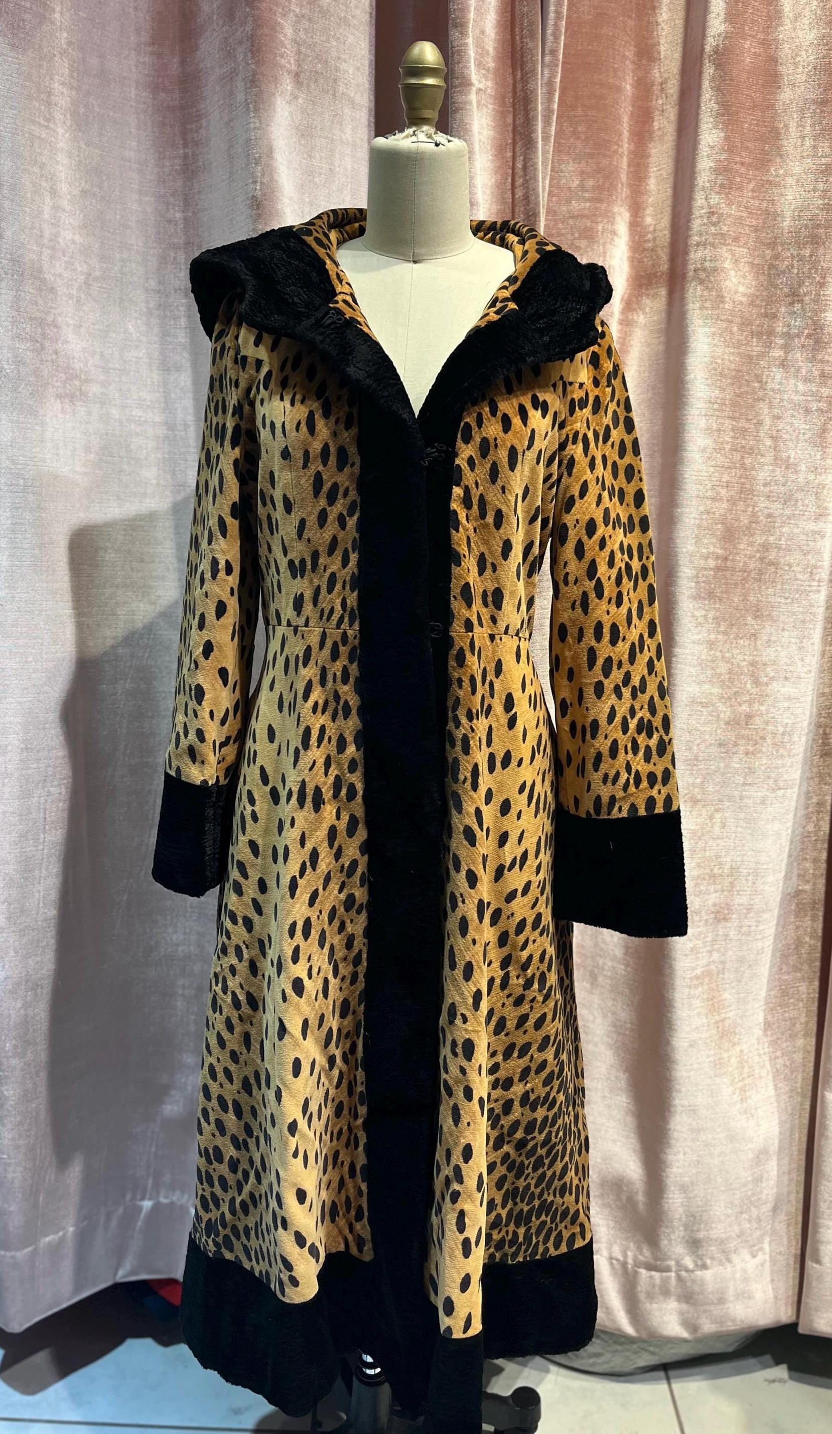 Vintage Leopard Coat Xl - Etsy Canada