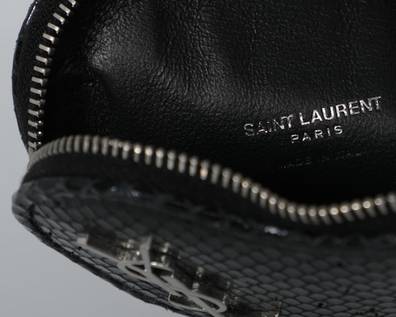 Yves Saint Laurent Snakeskin Leather Heart Mini B… - image 2