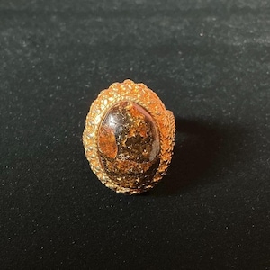 Vintage Inspired Phantom Quartz Unique Statement ring 8