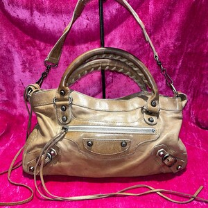 Vintage Y2K Balenciaga Leather Shoulder Bag City Bag - Etsy India