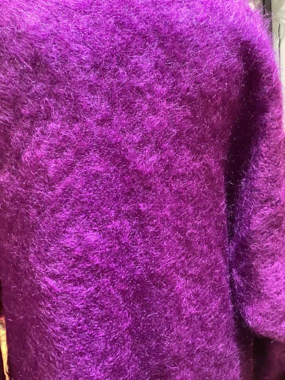 Vintage 80’s Fuzzy Duster Sweater - image 5